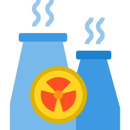Planta nuclear icono