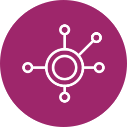 Network nodes icon