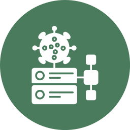 virus de base de datos icono