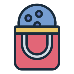 Ball bag icon