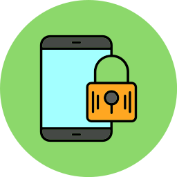 seguridad de los teléfonos inteligentes icono