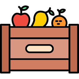 caja de fruta icono