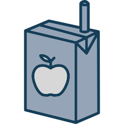 caja de jugo icono