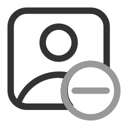 eliminar usuario icono