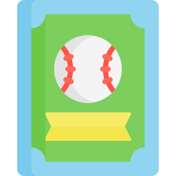Baseball card icono