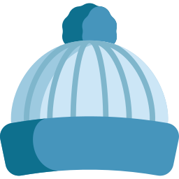 Sombrero de invierno icono