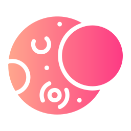 luna creciente icono