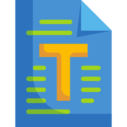 Text paper icon