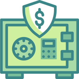cassetta di sicurezza icona