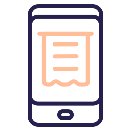 recibo digital icono