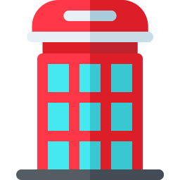 Telephone box icon