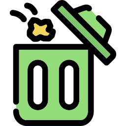 tirar basura icono