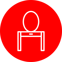 mesa de tocador icono