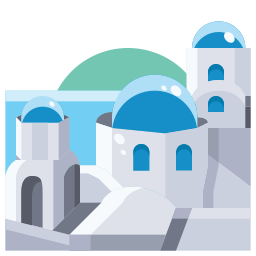 blauwe koepelkerk icoon