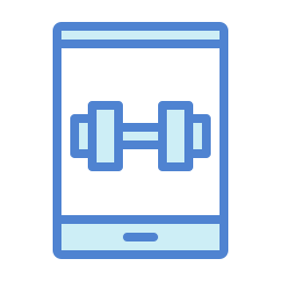 aplicación de fitness icono