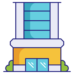 Commercial building icon