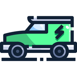 Electric car icon