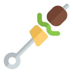 palito para barbacoa icono