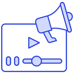 marketing de vídeo icono