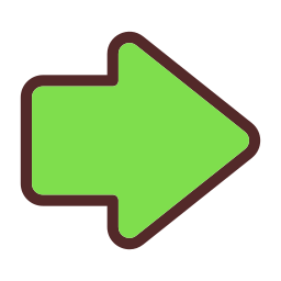 contorno de flecha icono