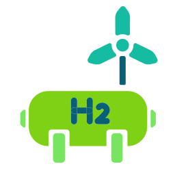 energía del hidrógeno icono