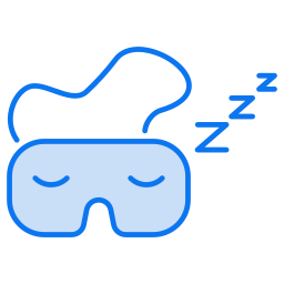 máscara para dormir icono