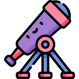 Telescopio icono