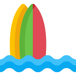 le surf Icône