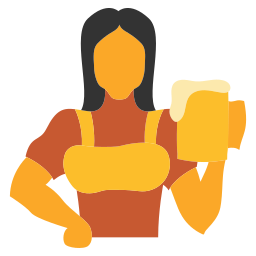 camarera icono