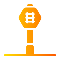 cruce de ferrocarril icono