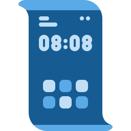 Foldable phone icono