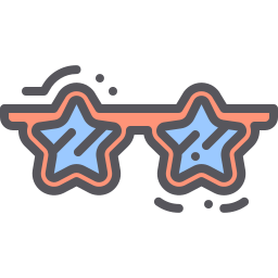 Star glasses icon