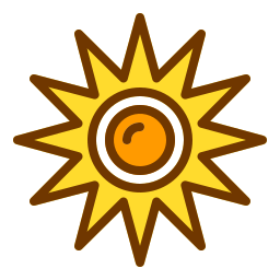 Optical radiation icon