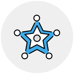 insignia de sheriff icono
