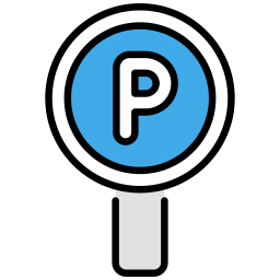 señal de estacionamiento icono