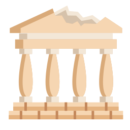 Acropolis of athens icon