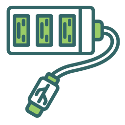 concentrador usb icono