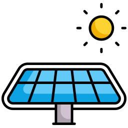 energía solar icono