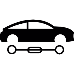 auto mit fahrgestell icon