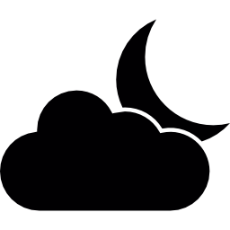 Cloud night icon