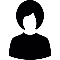 perfil de mujer icono
