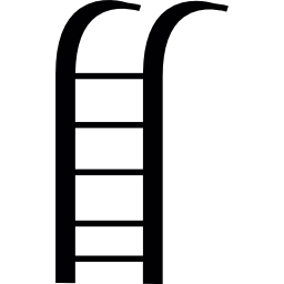 escalera colgante icono
