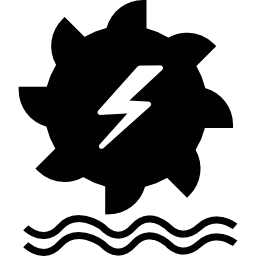 Hydro power generation icon