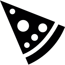 rebanada de pizza triangular icono