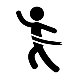결승선에서 달리기 icon