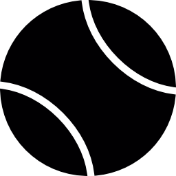 Теннисный спортивный мяч иконка