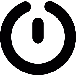 tiny power symbol icon