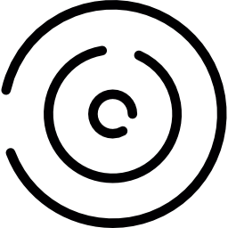 cirkelvormig doolhof icoon