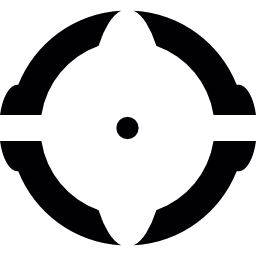 objetivo de pistola circular icono