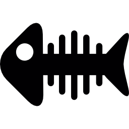 Fish tail bone icon